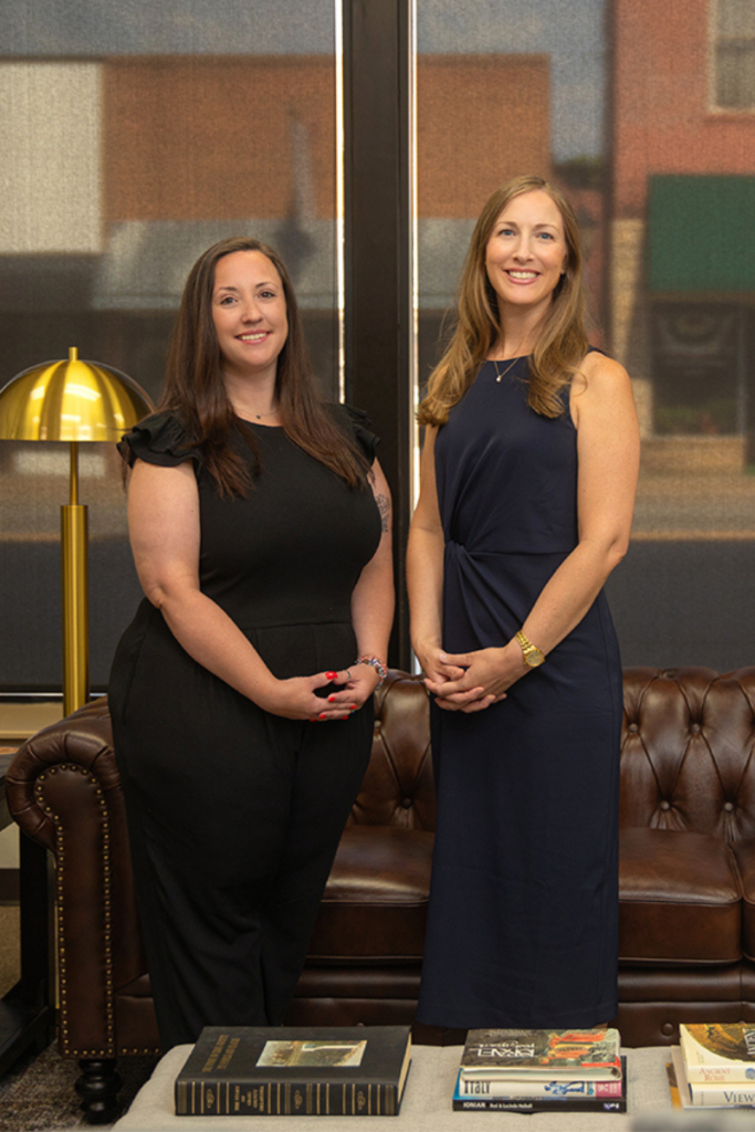 Cassandra Coats, estate planning attorney, and legal assistant Nicolette Martin providing estate planning services.