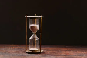 Hourglass symbolizing probate guidance and estate planning in Oklahoma